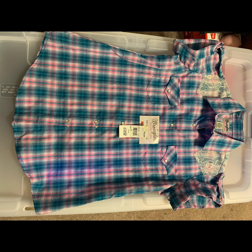 Wrangler short sleeve western shirt